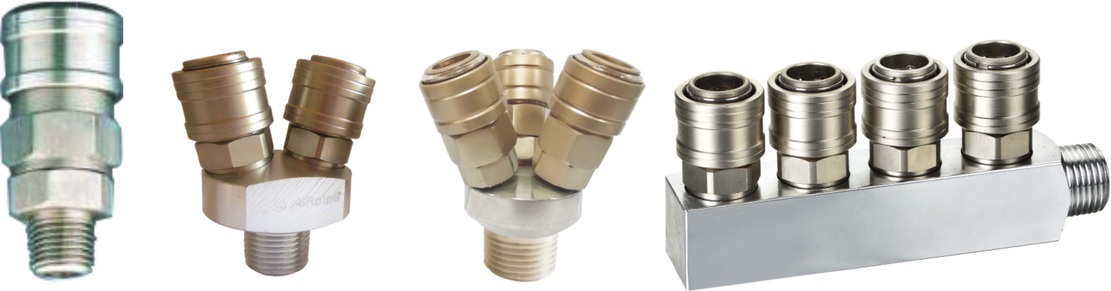 5 Port Manifold (1/2" FNPT Inlets to 3/8" FNPT Outlets) Air