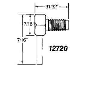 Lincoln Industrial 12720 HOSE STUD ASSEMBLY