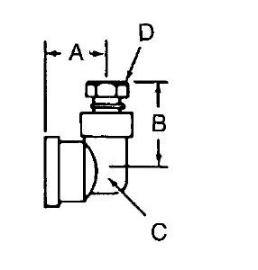 Lincoln Industrial 66935 FEMALE ELBOW